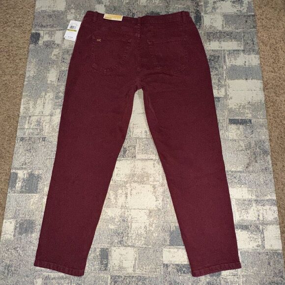 Michael Kors Women Jeans Selma Hi Rise sz 14 Merlot Skinny Ankle $110 NWT - Picture 4 of 10